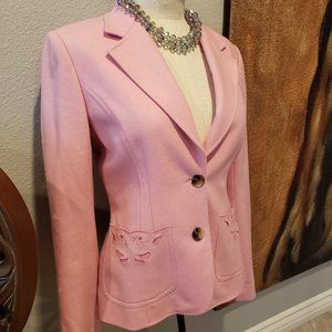 LILLY PULITZER Pink Wool Blazer.  SZ 6